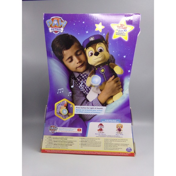 Nickelodeon Paw Patrol Snuggle Up Chase Talking Plush Toy Lights Sounds New - Picture 2 of 3